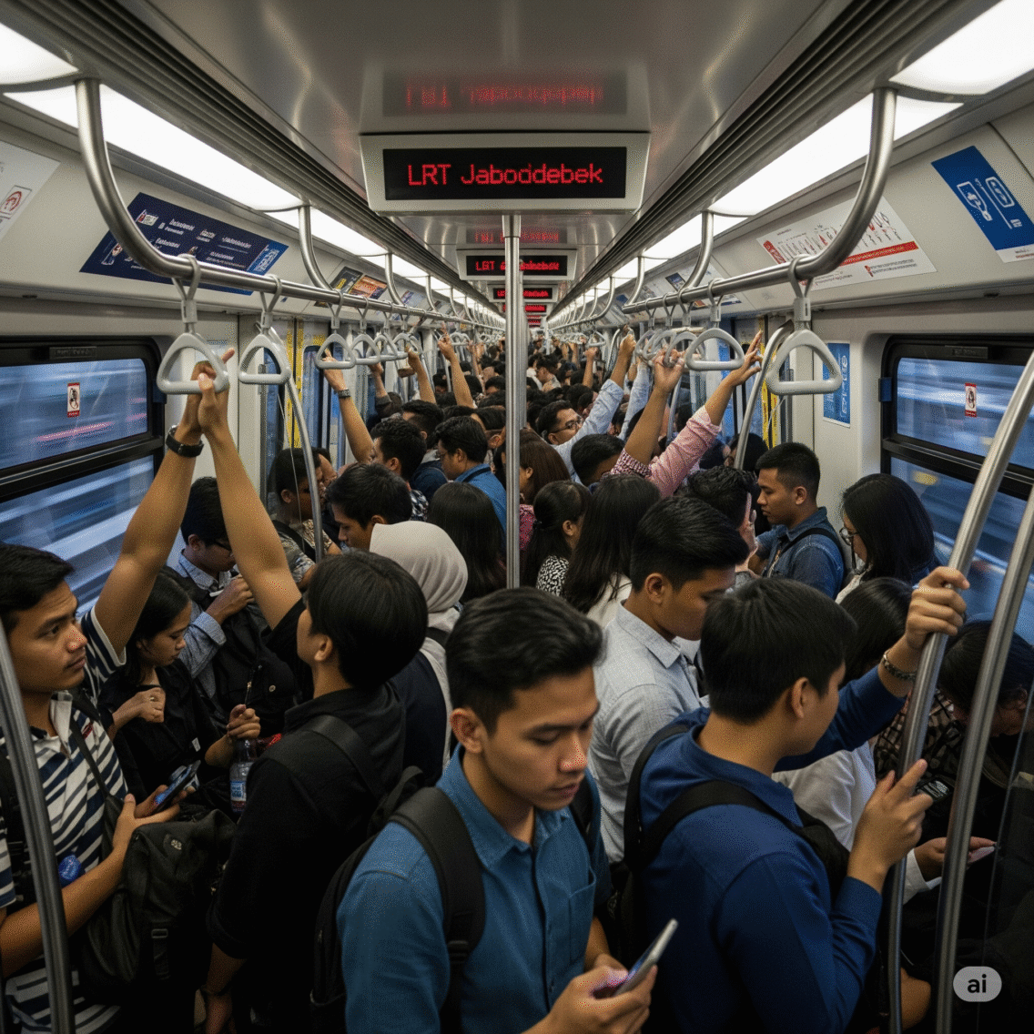 LRT Jabodebek Tambah Frekuensi di Jam Sibuk