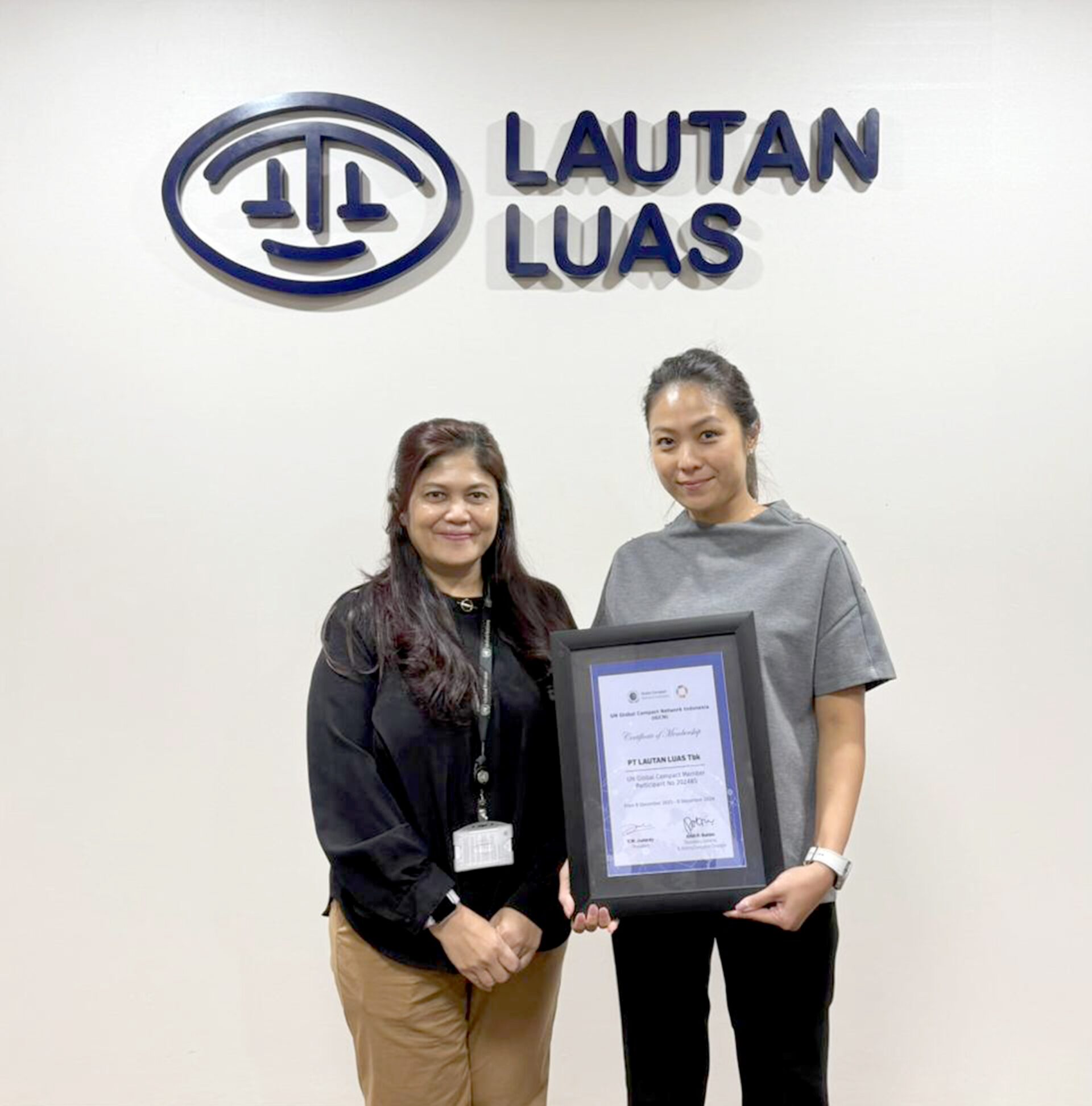 Lautan Luas Tbk Resmi Bergabung dengan UN Global Compact untuk Masa Depan Berkelanjutan