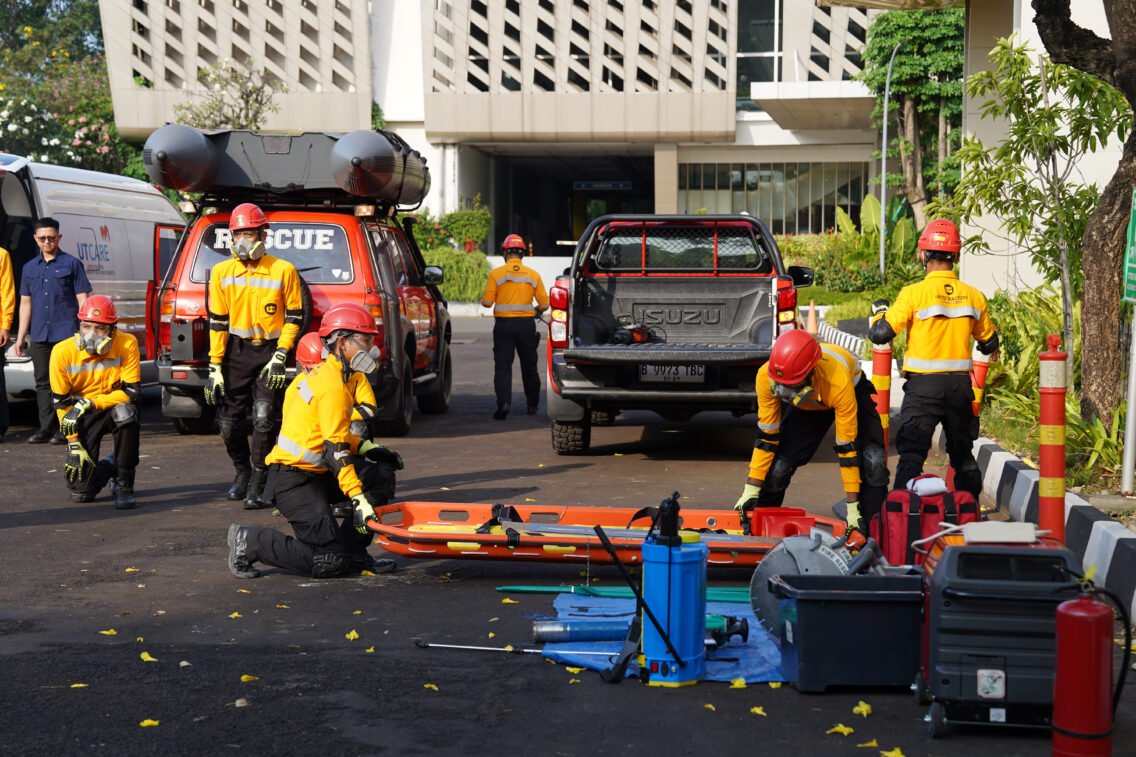 United Tractors Gelar Simulasi Bencana Serentak Bagi 2.020 Karyawan
